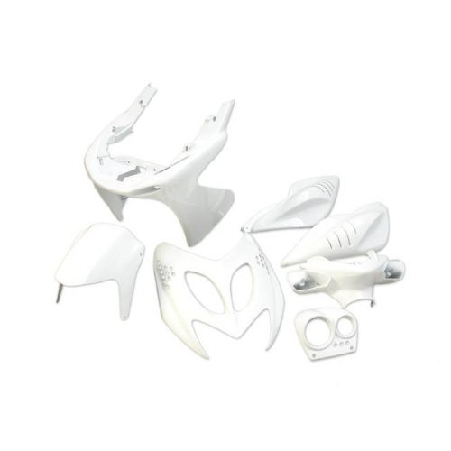Verkleidungskit Str8 Mini, 7 Pezzi, Aerox/Nitro, Bianco