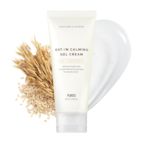 Purito| Crema Gel Calmante Oat-In 100 Ml/3,38 Fl. Oz. Vegana, Crema Viso, Crema Idratante Per Viso, Ingredienti Naturali