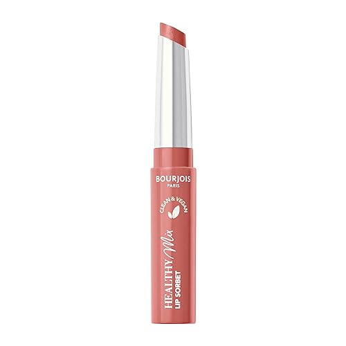 Bourjois Healthy Mix Clean Lip Sorbet - Peanude Butter 06, Balsamo Labbra Idratante, Trucco Vegano, 1,7 G