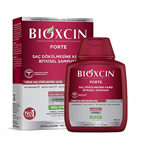 Bioxcin Shampoo Forte Contro La Caduta Intensa Dei Capelli – Efficace E Veloce – Con Bio Complex B11 – Clinicamente Testato – Crescita Dei Capelli Più