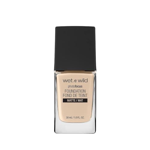 Wet N Wild - Photo Focus Foundation - Fondotinta Avorio Nude - Copertura Intensa, Per Una Pelle Impeccabile In Foto - Riduce Linee Sottili, Macchie E