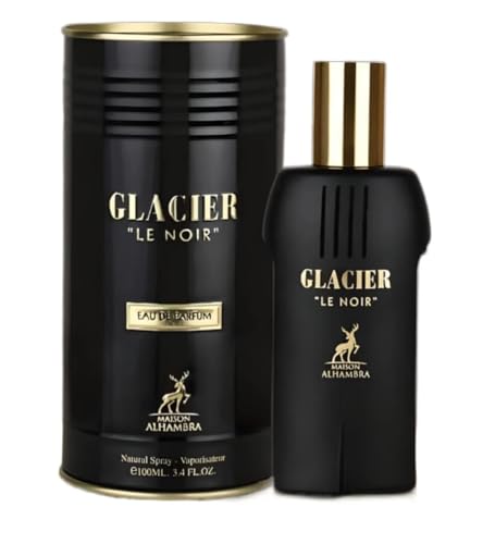 Maison Alhambra Glacier Le Noir For Men Eau De Parfum Spray, 3.4 Ounce