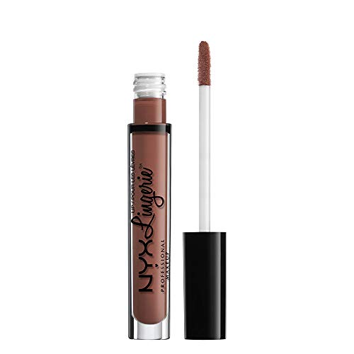 Nyx Professional Makeup Rossetto Liquido, Lip Lingerie Liquid Lipstick, Finish Matte E Cremoso, Lunga Durata, Tonalità: Cabaret Show