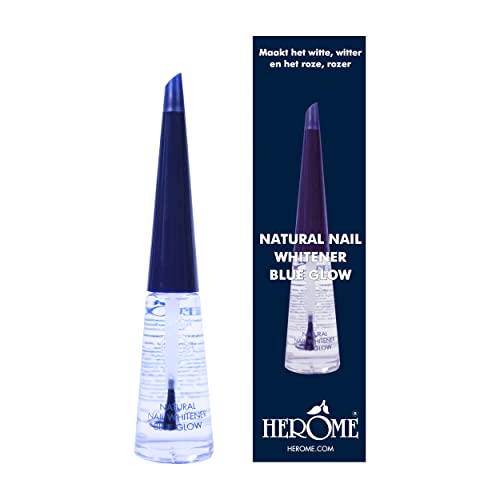Herome Sbiancante Unghie Naturali Blue Glow - Accentua Il Colore Rosa Naturale Dell'Unghia E Rende Le Punte Delle Unghie Più Bianche (Natural Nail Whi