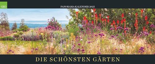 Geo Panorama: Die Schönsten Gärten 2025 - Panorama-Kalender - Wand-Kalender - Groß-Format - Bildkalender - 120X50 Cm