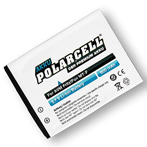 Polarcell Batteria Per Avm Fritz!Fon Mt-F | M2 | C4 | C5 Sostituisce La Batteria Originale Avm 312Bat006-312Bat022-312Bat032 | Motorola Bd50 | 800 Mah
