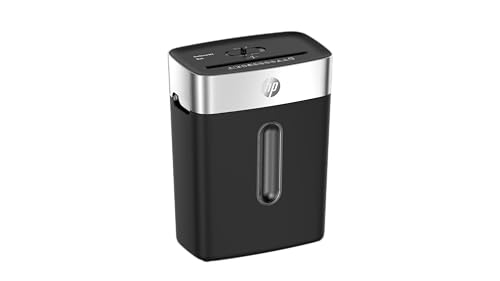 Hp Oneshred 8Cc Black, Distruggidocumenti, Livello Di Sicurezza P-4, Cross Cut, 8 Fogli, 2826, Nero/Argento, Taglio A Particelle