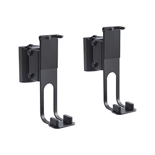 Puremounts Pm-Som-100 Supporto Da Parete Per Altoparlanti, Compatibile Con Sonos® One, Sonos® One Sl, Sonos® Play: 1, Carico: 3 Kg, Nero