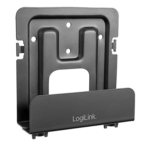 Logilink Bp0049 - Supporto Universale Per Lettori Multimediali, Hard Disk, Cavi, Decoder Satellitari Nero; Profondità Regolabile 25-39 Mm