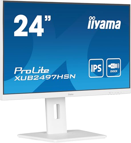 Iiyama Xub2497Hsn-W1-23.8", Ips, 1920 X 1080/100Hz, 1H1Dp1C, Has, Rj45