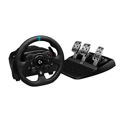 Logitech Usb G923 Volante Da Corsa E Pedali Per Xbox One E Pc, Presa Inglese - Nero