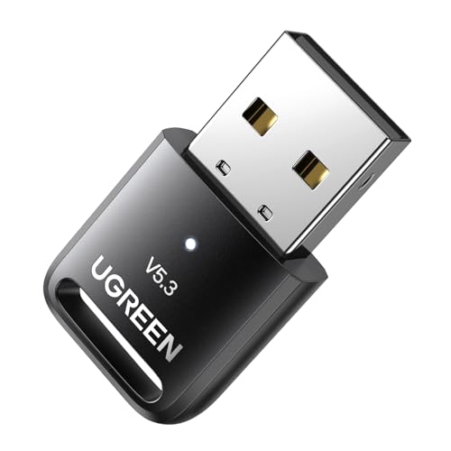 Ugreen Adattatore Bluetooth 5.3 Usb Per Pc Chiavetta Per Windows 11 10 8.1, Dongle Compatibile Con Controller Ps5 Ps4 Xbox One S Auricolare Tastiera M