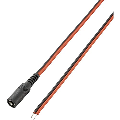 Voltcraft 93025C181 Cavo Per Bassa Tensione Presa A Bassa Tensione - Estremità Aperta 5.5 Mm 2.5 Mm 5.5 Mm 2.5 Mm 2.00