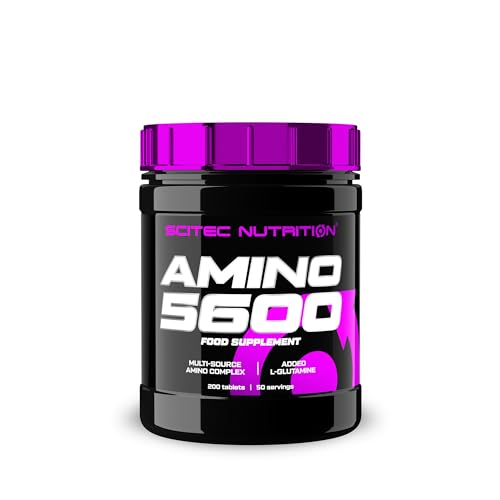 Scitec Nutrition Amino 5600 Compresse, Aminoacidi Essenziali E Bcaa Con L-Glutammina, Per Supportare Il Recupero E La Crescita Muscolare, Formula A Ba