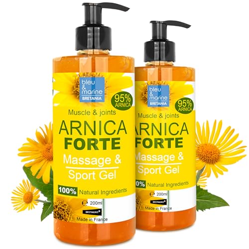 Arnica Gel Forte & Concentrato 90% Di Estratto Di Arnica Bio Da Agricoltura Biologica. Gel Massaggi Muscolari E Articolari. Idratante Per La Pelle - 2
