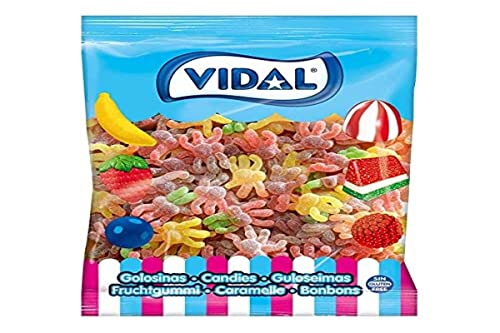 Vidal Busta 2Kg Ragni Frizzanti Caramelle Gommose Zuccherate Busta Da 250 Unità