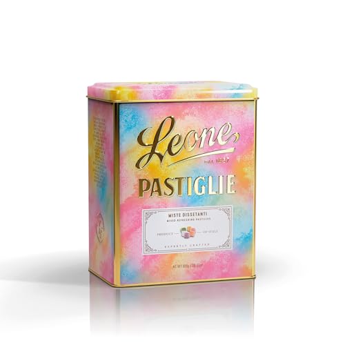Leone Dal 1857 - Latta Pastiglie Leone Miste Dissetanti - Latta Caramelle Leone - Caramelle Vegane E Senza Glutine - Latta Da 800Gr