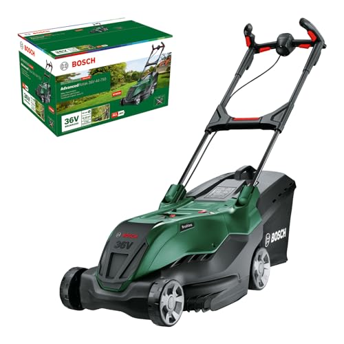 Bosch Potente Rasaerba A Batteria Advancedrotak 36V-44-750, Per Il Taglio Del Prato, Sistema A 36 Volt, Larghezza Di Taglio: 44 Cm, Senza Batteria