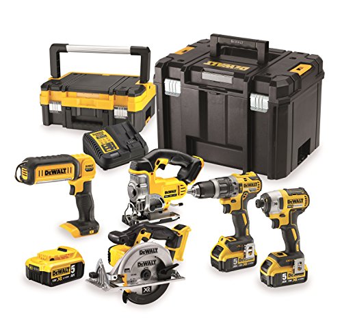 Dewalt Dck551P3T Accu Combiset 5-Delig Brushless 18V Xr 5.0Ah In Tstak