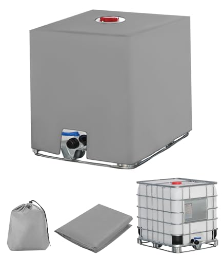 Copertura Per Serbatoio Acqua Ibc, 1000 Litri Serbatoio Acqua Piovana, Cisterna Acqua Protezione, Anti-Uv Antipolvere Container Telone Copertura Serba