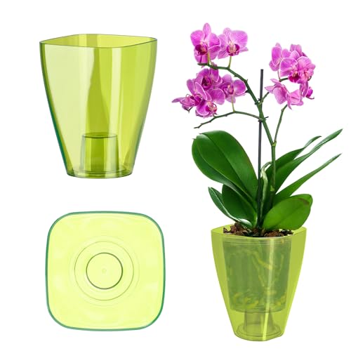 Kadax Flowerpot, Slim Orchid Pot, Semplice Fioriera, Secchio Di Fiori Per Orchidea, Erba Da Ragazzo, Margherita, Roba Per Cucina E Soggiorno (⌀ 12 Cm,