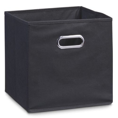 Zeller 14113 Contenitore, Non-Woven, Nero, 32X32X32 Cm