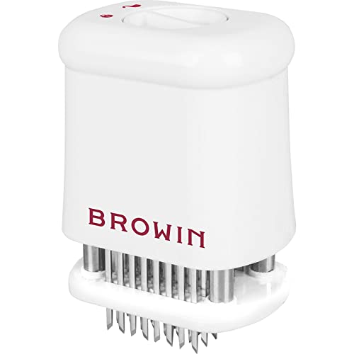 Browin 311401 Strumento Batticarne Con Sicurezza, 56 Lame In Acciaio Inox, Bianco, Taglia: L, Plastica