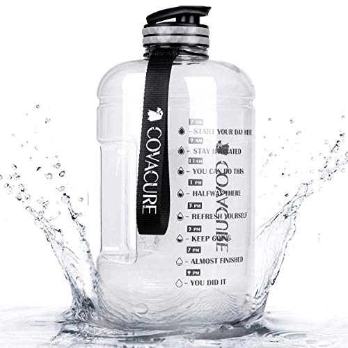 Covacure Borraccia Sport - Borraccia Da 2.2L, Borraccia Grande, Senza Bpa, A Prova Di Perdite, Per Fitness, Palestra, Casa, Ufficio, Esterno (Traspare