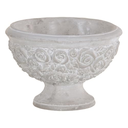 Bigbuy Garden Vaso Grigio Cemento 19,5 X 19,5 X 13,5 Cm