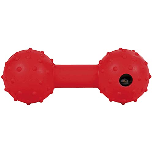 Trixie Natural Rubber Dumbbell With Bell For Dog, 12 Cm