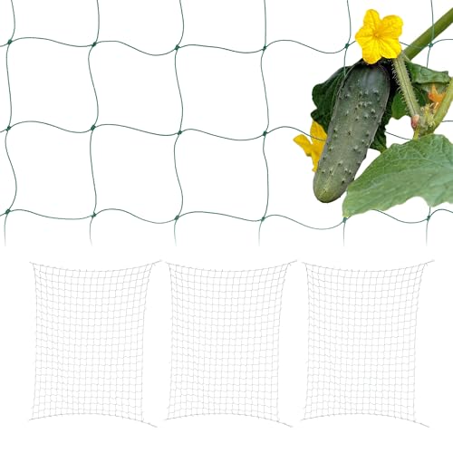 Relaxdays Rete Per Piante Rampicanti, 4 Sostegni Per Pomodori E Cetrioli Orto, Supporto 180X270 Cm, Maglie 10Cm, Verde