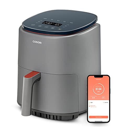 Cosori Friggitrice Ad Aria Smart Da 3,8L, Cottura Multistadio Preimpostata, Air Fryer Risparmio Energetico, 75-230℃, 1500W, 2-3 Porzioni, Ricette Onli