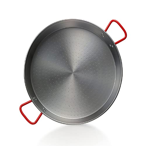 La Ideal Garcima Padella In Acciaio Lucido, 24 Cm, Argento/Rosso