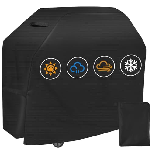 Jsdoin Barbecue Cover Antitempo Cappotto Barbecue, Cappotto Barbecue, Copertura Barbecue Con Klettverschluss E Bracciolo, Impermeabile, Antipolvere, A