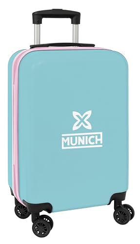 Munich Heaven - Trolley Da Cabina 20 Pollici, Valigia Con Ruote, Lucchetto Di Sicurezza, Valigia Leggera, 34,5 X 20 X 55 Cm, Colore Celeste, Azzurro,