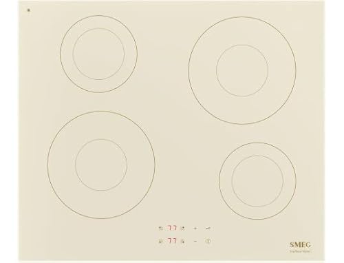 Smeg Si2641Dp, Piano Cottura A Induzione Colonial, Cream Glass