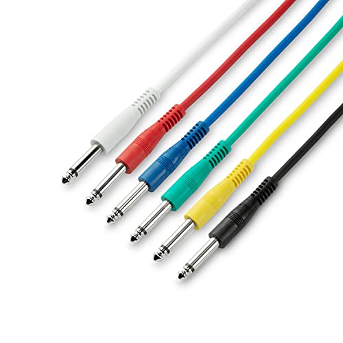 Adam Hall 3 Star Ipp 0060 - Set Di Cavi Audio [6 Connettori Jack Da 6,3 Mm (Mono), 6 Connettori Jack