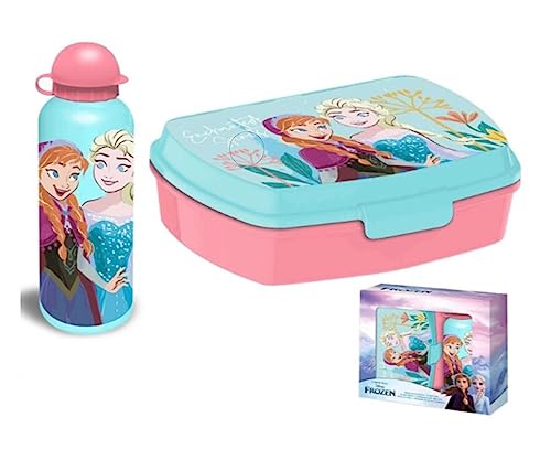 Blister Sandwichera + Cantimplora Aluminio Frozen Disney 500Ml