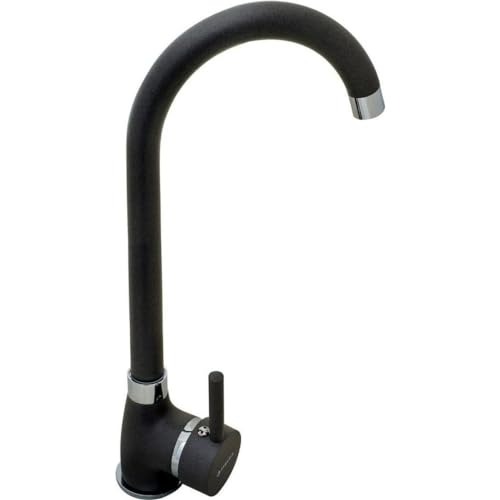 Grifo De Cocina Pyramis Bello Plus 090927101 Granito Negro (Black Flecks)