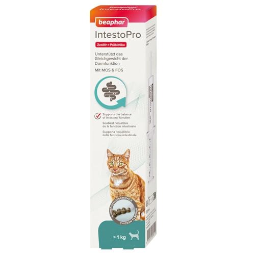 Beaphar - Intestopro Pasta Per Gatti - Con Zeolite - Con Mos & Fos - Supporta L'Equilibrio Della Funzione Intestinale - 20 Ml
