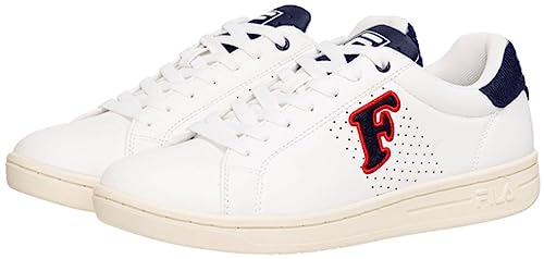 Fila Crosscourt 2 Nt Patch, Scarpe Da Ginnastica Uomo, White Navy, 41 Eu