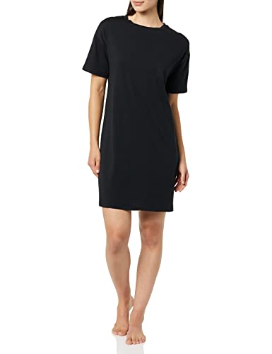 Amazon Essentials Camicia Da Notte In Jersey Lavorato A Maglia (Disponibile In Taglie Forti) Donna, Nero, Xxs