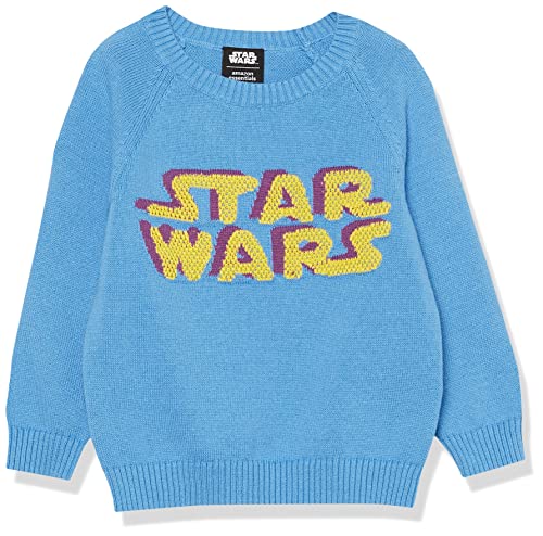Amazon Essentials Disney | Marvel | Star Wars Maglioni Girocollo Bambini E Ragazzi, Star Wars Darth Vader - Boys, 5 Anni
