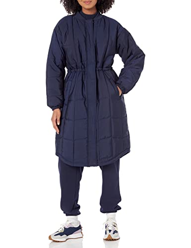 Amazon Essentials Cappotto Trapuntato (Disponibili In Taglie Forti) Donna, Blu Marino, Xxl Plus