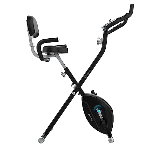 Cecotec Cyclette Pieghevole Con Schienale Drumfit X-Bike Neo Pro. Schermo Lcd, Resistenza Magnetica Variabile, Sella Comfort E Impugnature Laterali, S