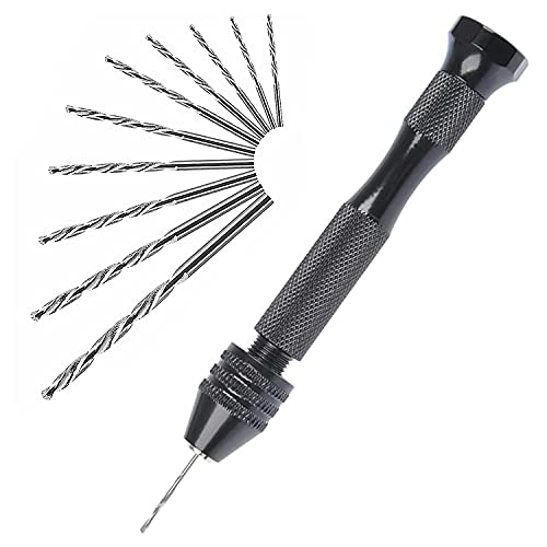 11 Pcs Trapani Manuali A Spirale, Mini Set Di Trapani Manuali Professionali, Utilizzati Per La Perforazione Fai-Da-Te, La Creazione Di Modelli, Trapan