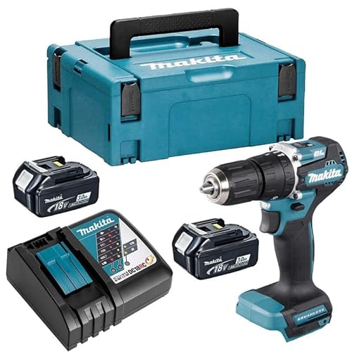 Trapano A Percussione 18 V Lxt (2 X 3,0 Ah) In Makpac - Makita Dhp487Rfj