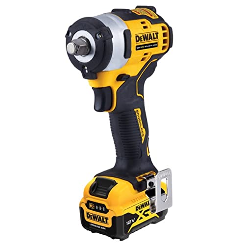 Dewalt Dew00045 Bullonatrice 1/2 Xr 12 V Batteria 5Ah + Scatola Tstak-Dcf901P1-Qw
