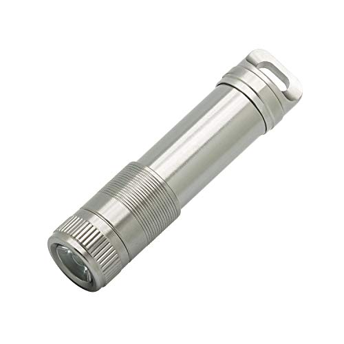 True Utility Tu312K Micro Aaa Impermeabile Portachiavi Luce & Torcia Tascabile, Argento