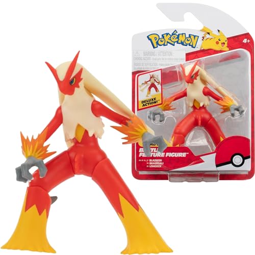 Pokemon Personaggi 11 Cm Blaziken – Giochi Pokemon Nuovo 2024 – Figurine Pokemon Action Figure - Licenza Ufficiale Pokemon Giocattoli